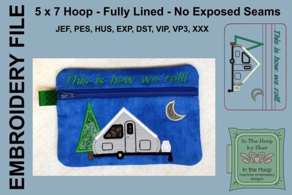 A Shape Camper Zipper Bag