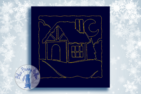 Christmas Quilt Block-Home 1