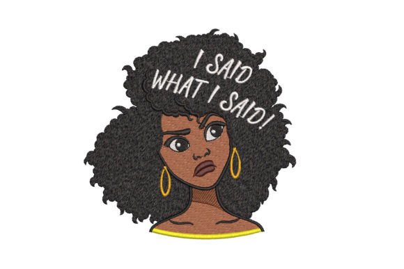 Fun Afro Woman. Black Beauty