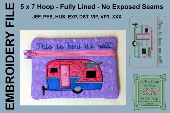 Happy Camper Zipper Bag