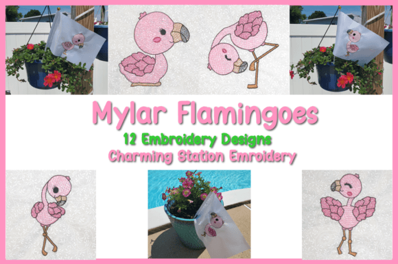 Mylar Flamingos
