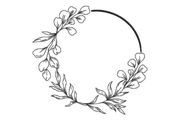 Wreath Round Frame